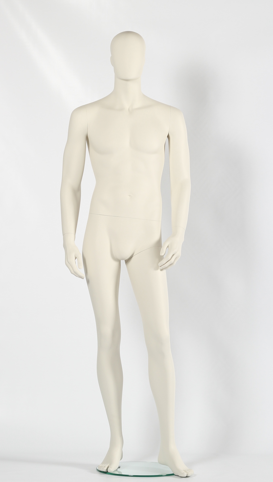 Mannequin homme tête abstraite "VEGAS blanc"