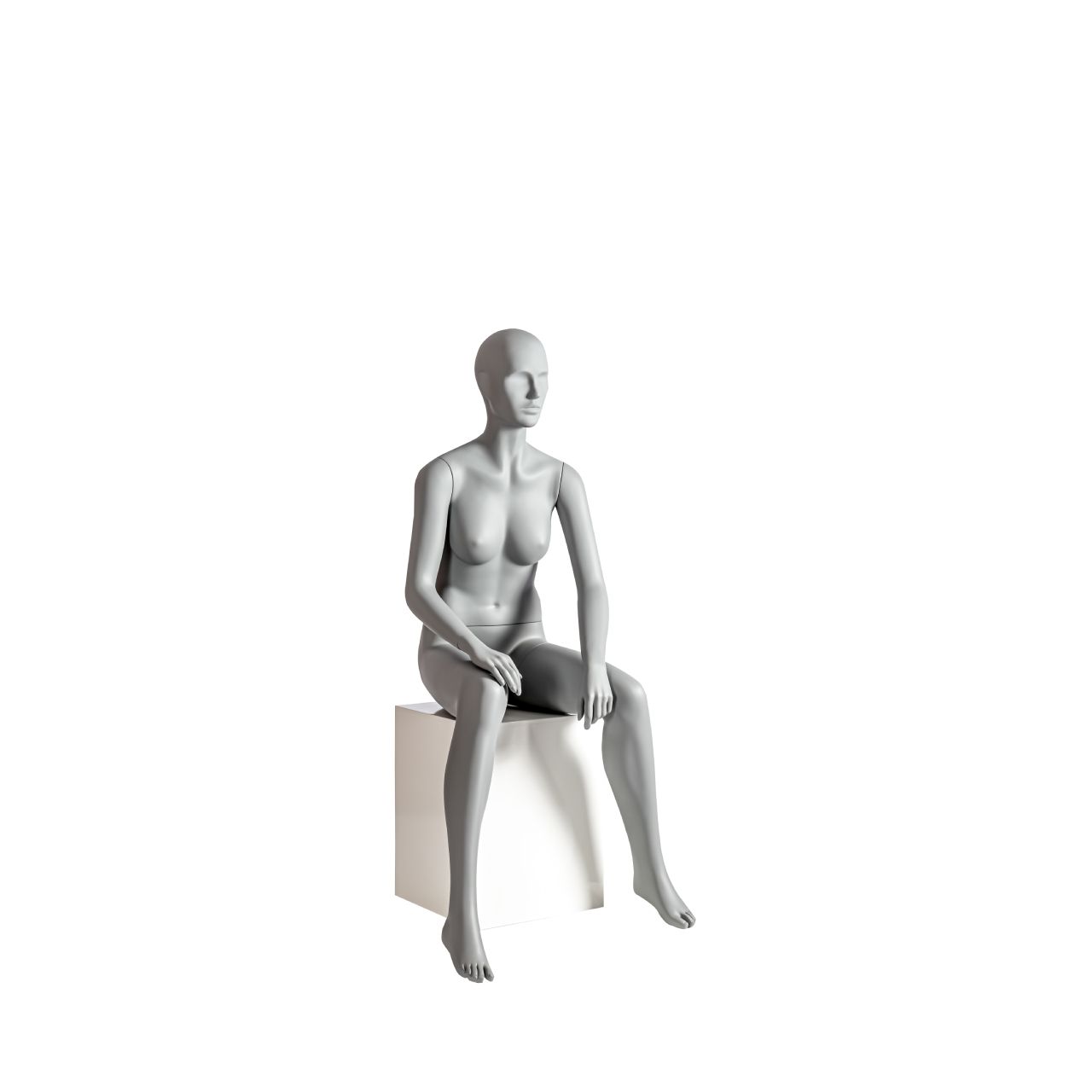Mannequins femme sport position droite gris